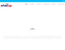 Tablet Screenshot of nivelupviajes.com